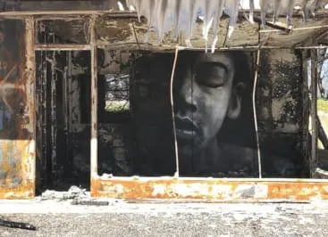 Graffiti art by Shane Grammer in Paradise, CA