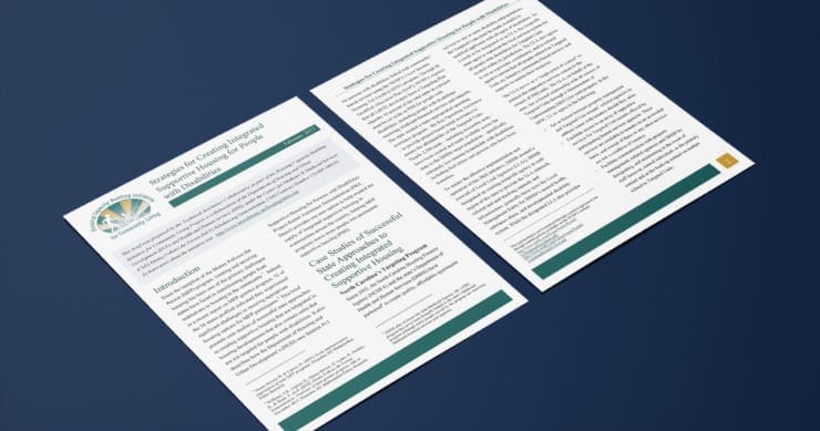 Strategies for Creating Integrated Supportive Housing for People with Disabilities, February 2013