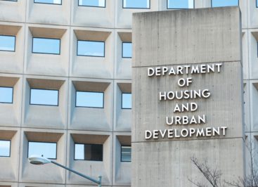 Exterior of U.S. Housing and Urban Development building in Washington, D.C.