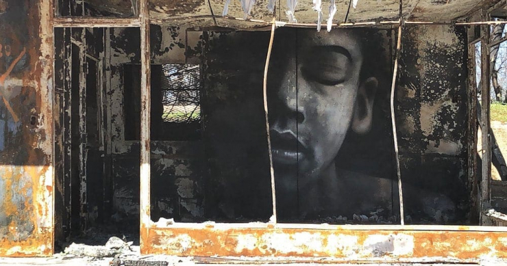 Graffiti art by Shane Grammer in Paradise, CA